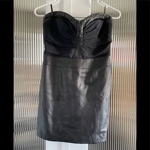 Vintage Bebe Leather dress